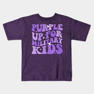 Purple Up For Military Kids Kids T-Shirt